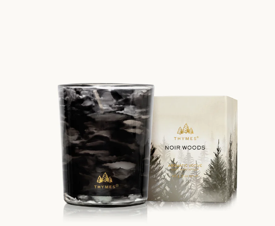 Thymes Noir Woods Votive Candle