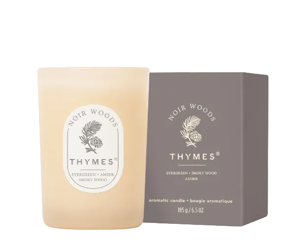 Thymes The Hours Edit Noir Woods Boxed Candle