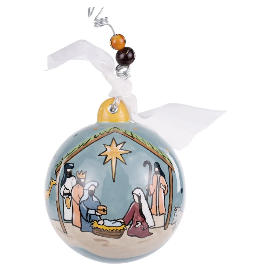 Glory Haus Oh Holy Night Manger Ornament