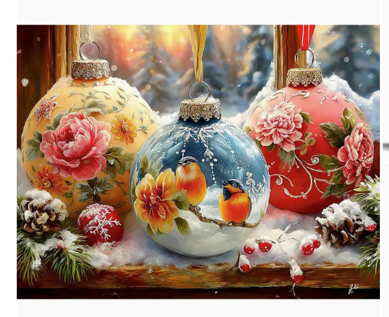 Ornaments For Christmas 500 Piece Puzzle