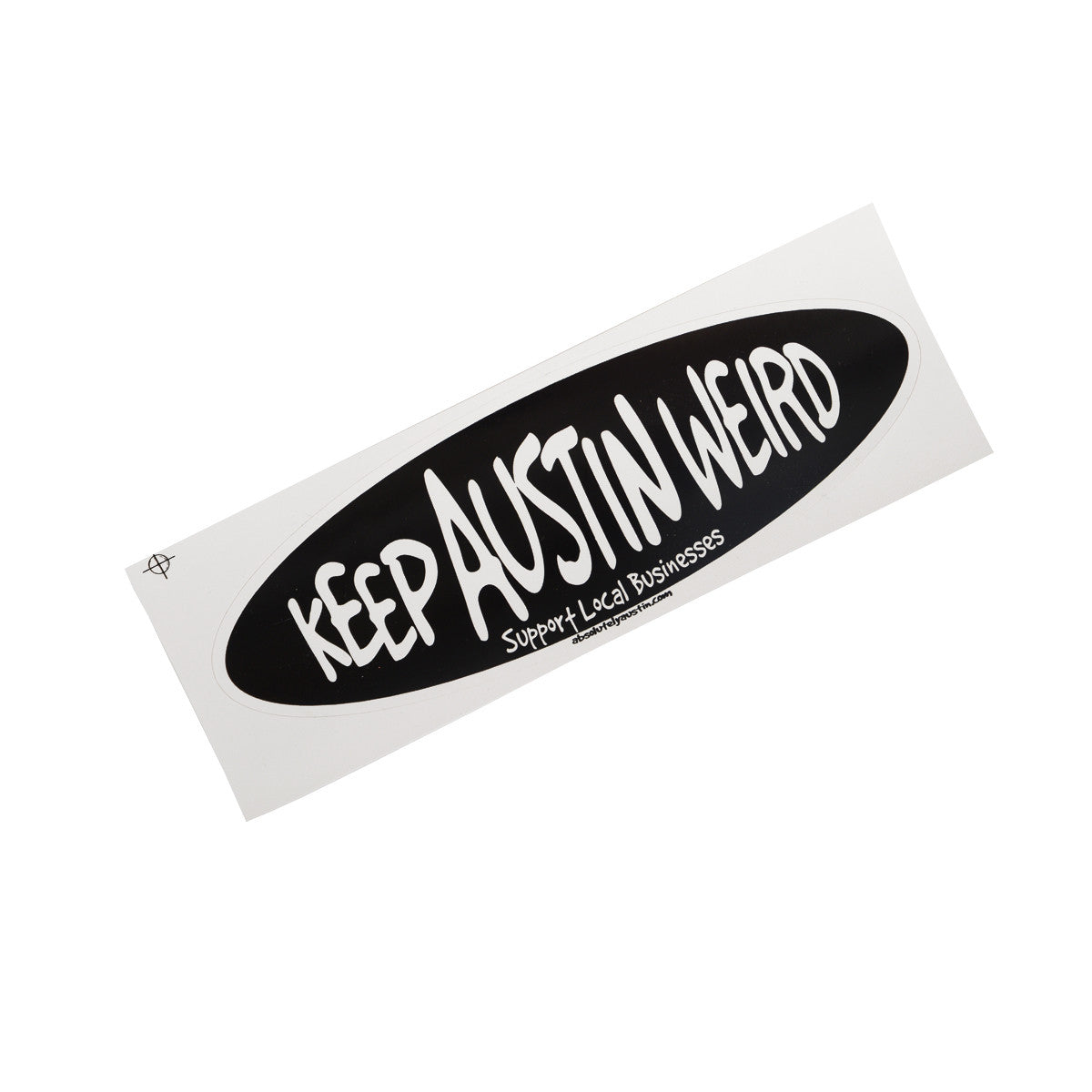 Keep Austin Weird Black Oval Sticker (1591STIC)