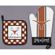 Texas Longhorn Magnolia Lane Oven Mitt & Potholder Set