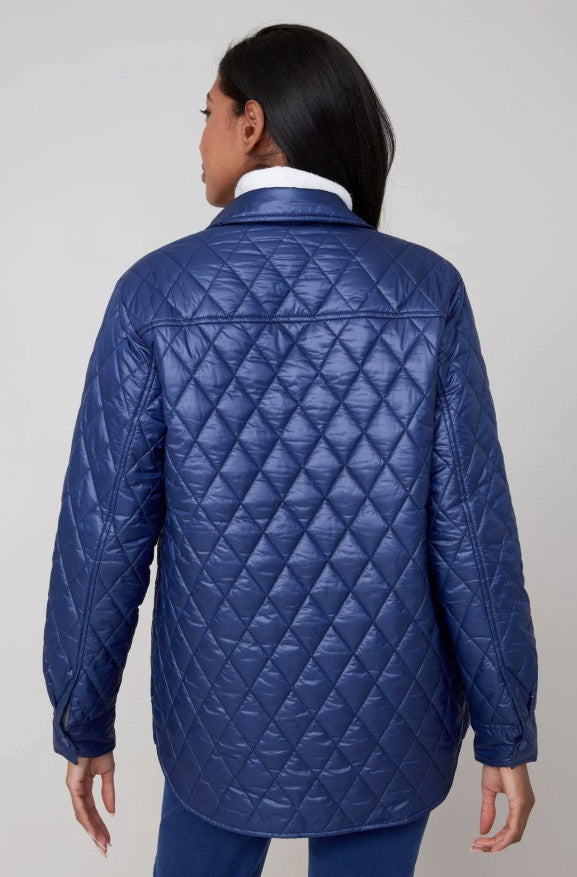 Renuar Quilted Puff Oxford Blue Jacket (R3909L-E3034)(Oxford Blue)