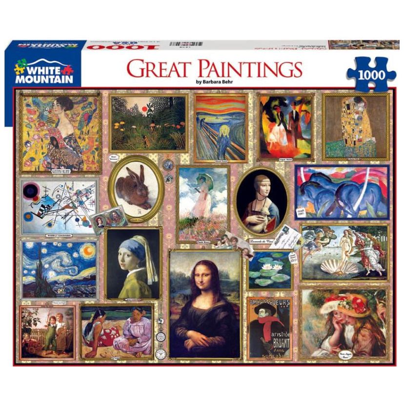 White Mountain Great Paintings Puzzle (1000 Piece)