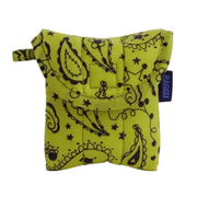 Baggu Puffy Earbuds Case - Chartreuse Paisley