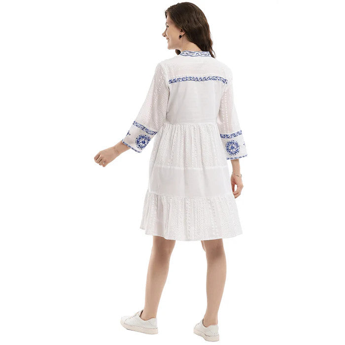 Parsley & Sage Ollie Dress (WHT/BLU)