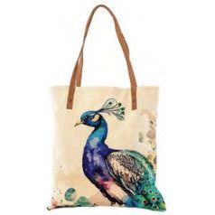 Cott N Curls Peacock Mor Bookbag