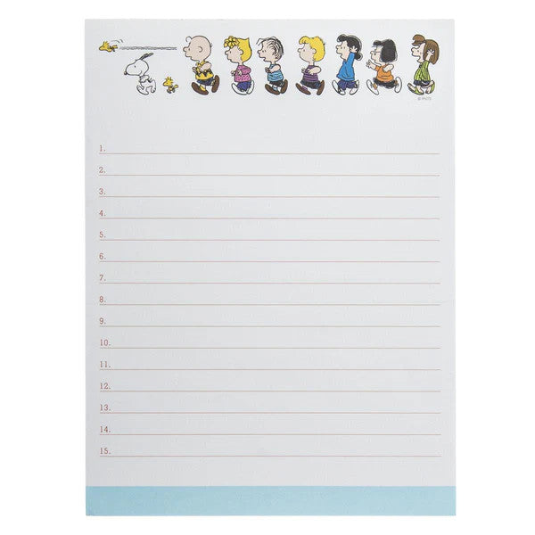 Graphique de France Peanuts Run Large Notepad