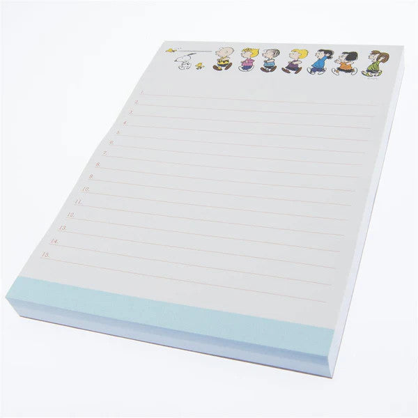 Graphique de France Peanuts Run Large Notepad