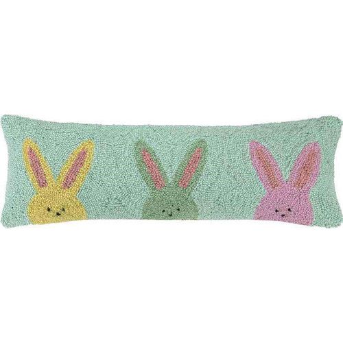 Three  Peeping Bunnies Pillow (30HRS688C24OB)
