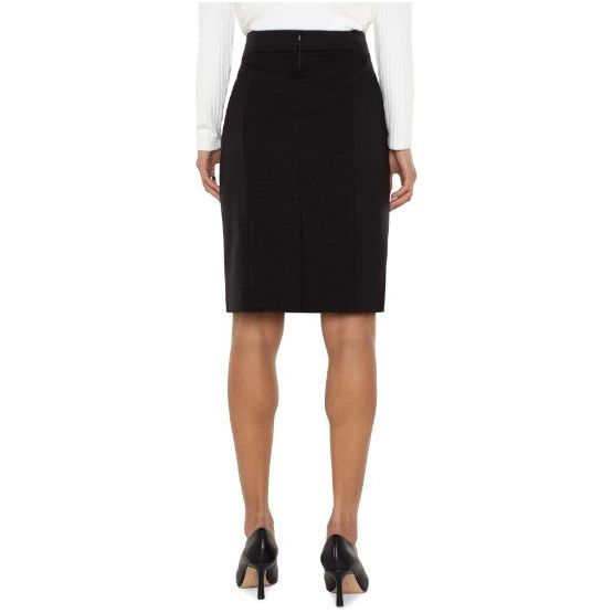 Liverpool Black Pencil Skirt ( LM6378M42 )