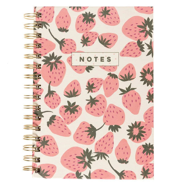 Graphique Le France Pink Strawberries Hard Bound Journal