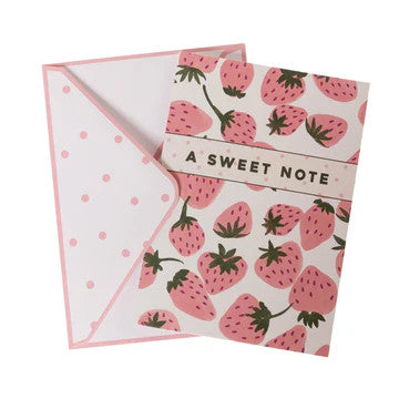 Graphique de France Pink Strawberries Boxed Cards