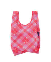 Baggu Baby Reusable Bag - Pink Star Plaid