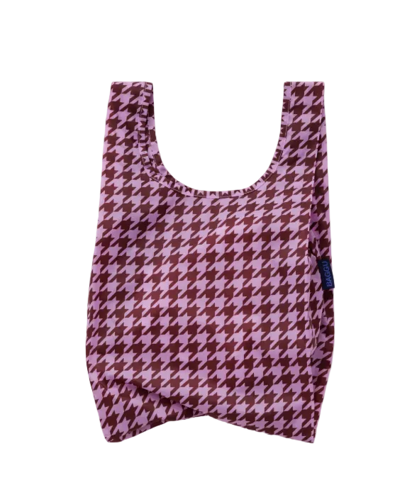 Baggu Baby Reusable Bag - Pink Houndstooth