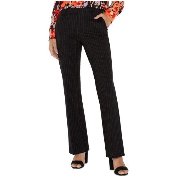 Liverpool Kelsey Black & White Pinstripe Flare Trouser