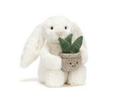 Jellycat Bashful Cream Bunny With Plant