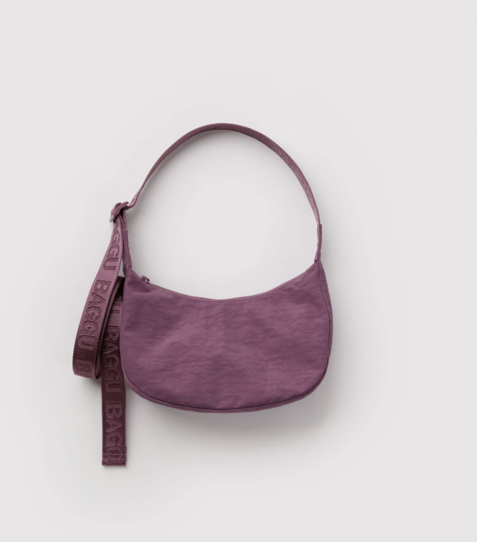 Baggu Small Nylon Crescent Bag - Wild Plum