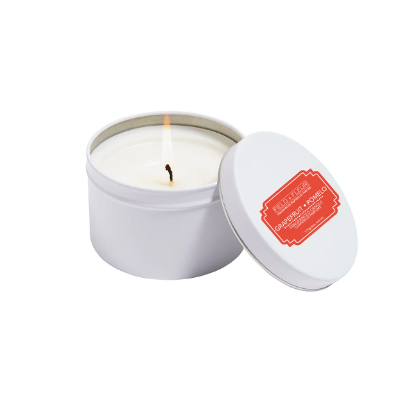 HillHouse Naturals Grapefruit Pomelo 6 oz Candle in White Tin