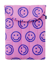Baggu Puffy Laptop Sleeve 13"/14" - Pop Pink Happy
