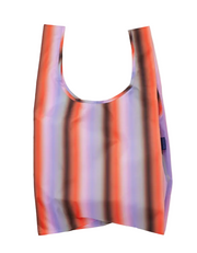 Baggu Standard Reusable Bag - Gradient Stripe Poppy & Lilac