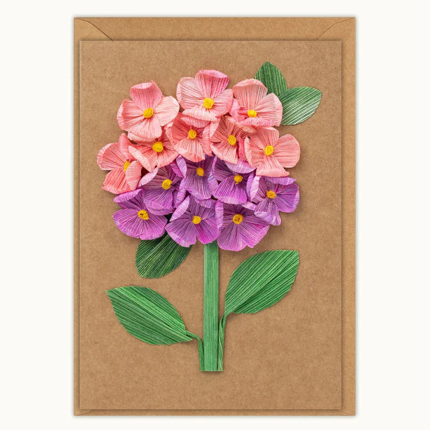 Husk And Heart Purple Hydrangeas (HH-GC-10010)