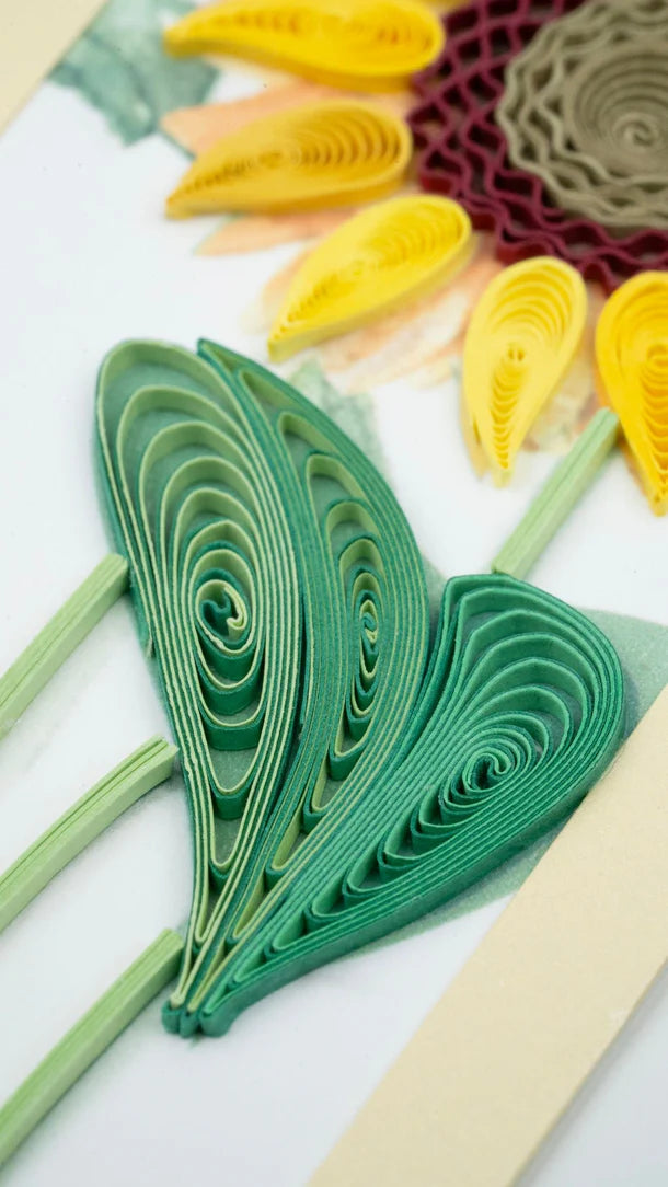 Quilling Bookmark Sunflowers (QC-BK-10097)