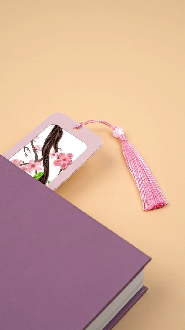 Quilling Bookmark Cherry Blossoms (QC-BK-10091)