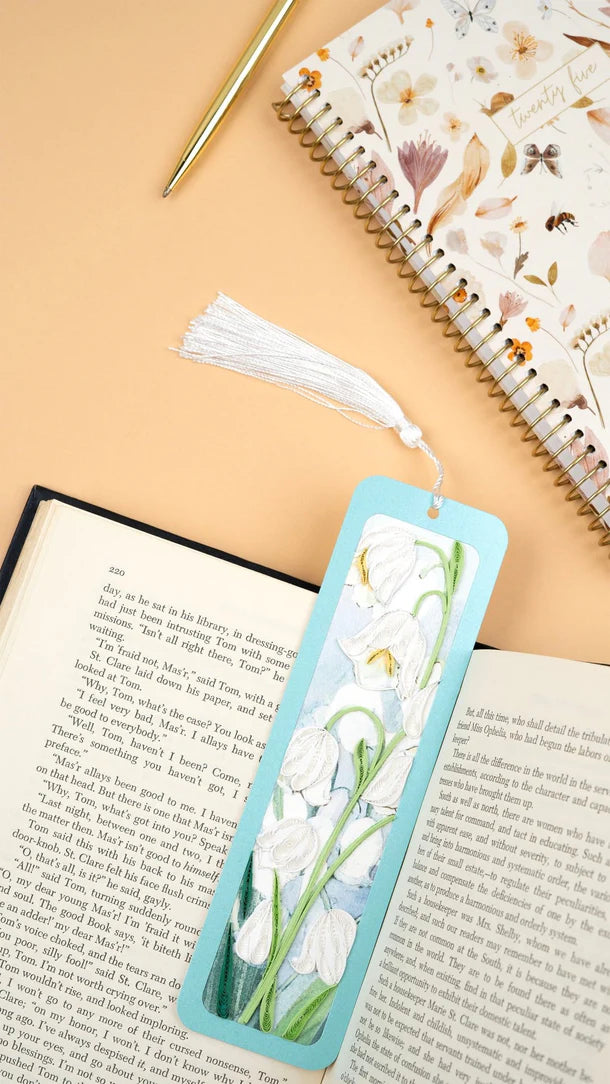 Quilling Bookmark Lily Of The Valley (QC-BK-10096)