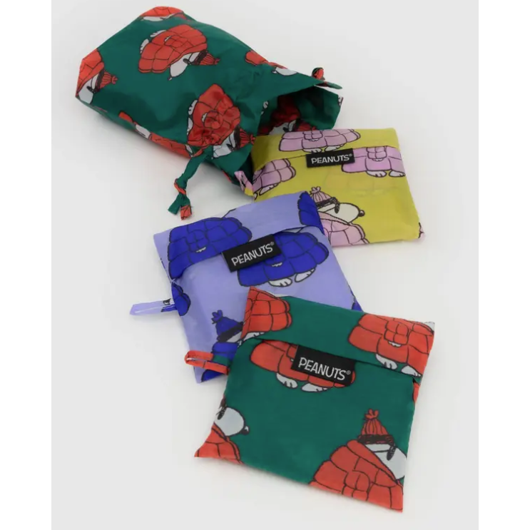 Baggu Standard Reusable Bags Set of 3 - Puffer Snoopy
