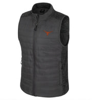 Texas Longhorn Colosseum Men's Nightman Charcoal Puffer Vest (COUV11884C)
