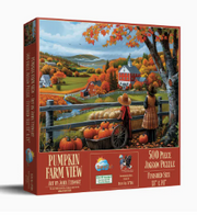 Pumpkin Farm View 500 Piece Puzzle