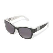 Brighton Contempo Medallion Dual Tone Sunglasses ( A13555)(Black White)