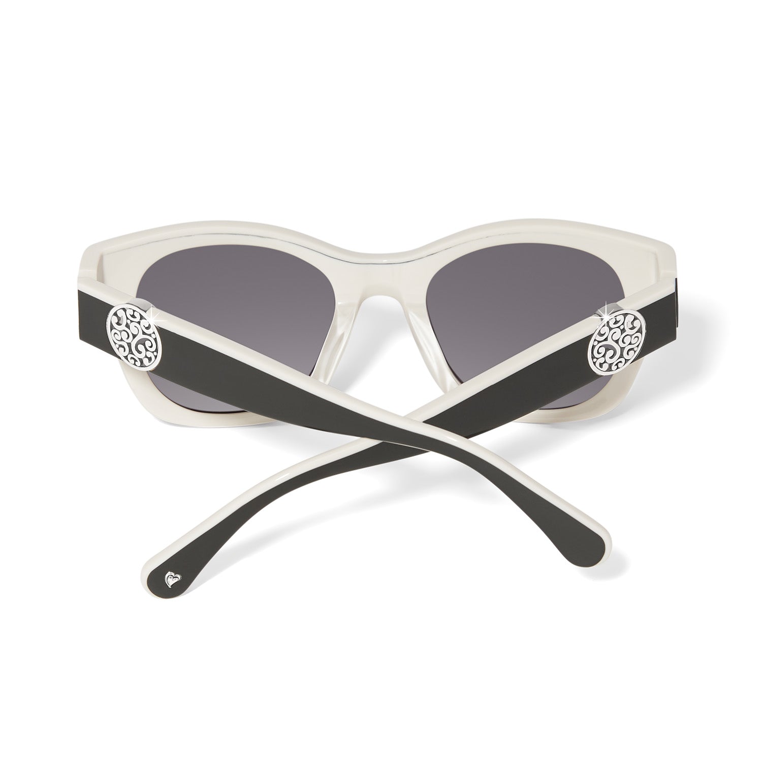 Brighton Contempo Medallion Dual Tone Sunglasses ( A13555)(Black White)
