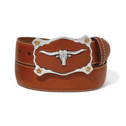 Brighton 1 1/2" Tan Latigo Longhorn Smooth Belt (C14214)
