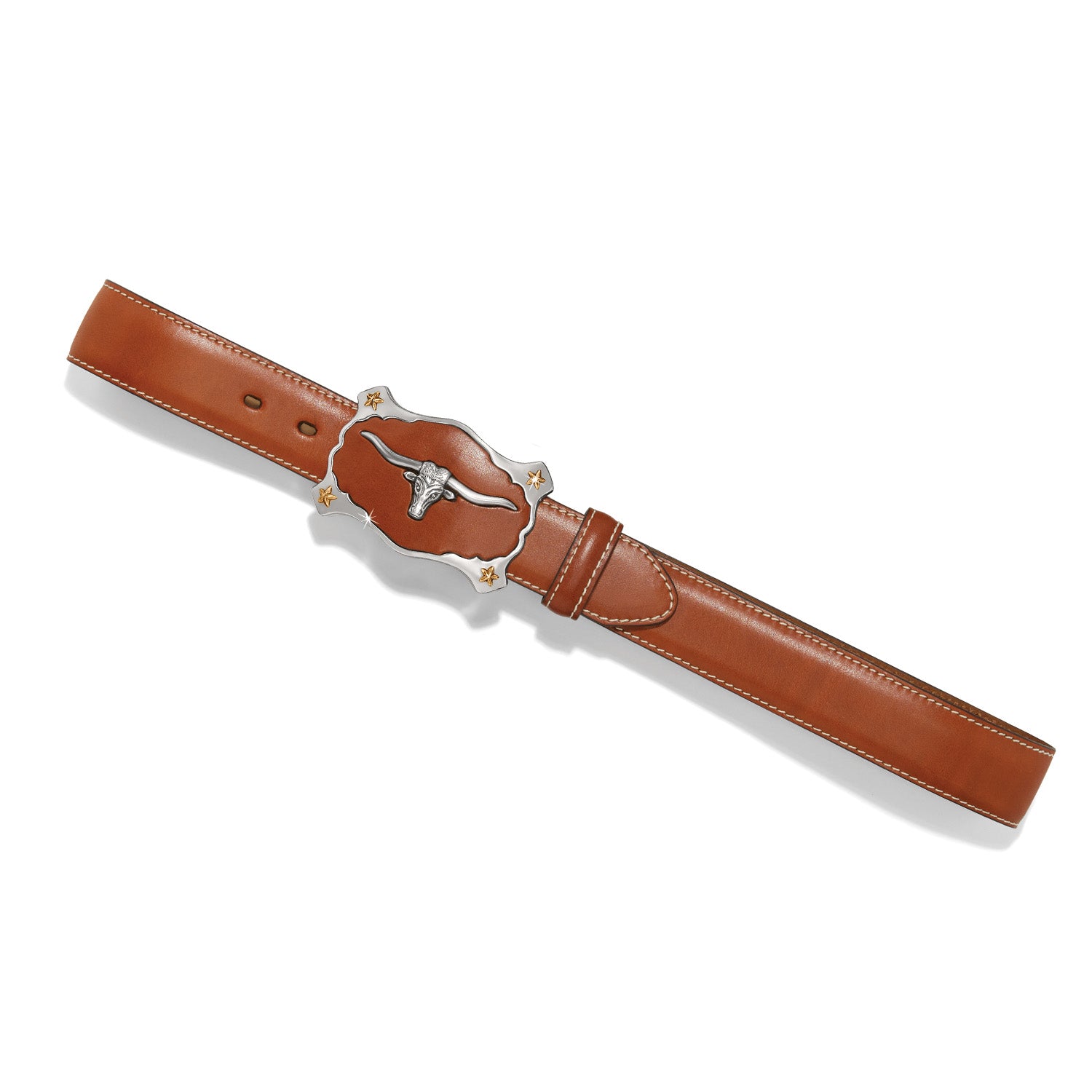 Brighton 1 1/2" Tan Latigo Longhorn Smooth Belt (C14214)