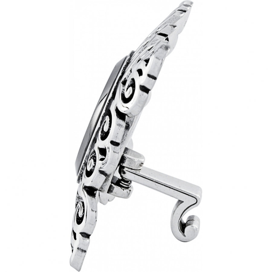 Brighton Geneva Silver Desk Clock (SLV)