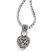 Brighton Silver Bibi Heart Necklace (J44500)