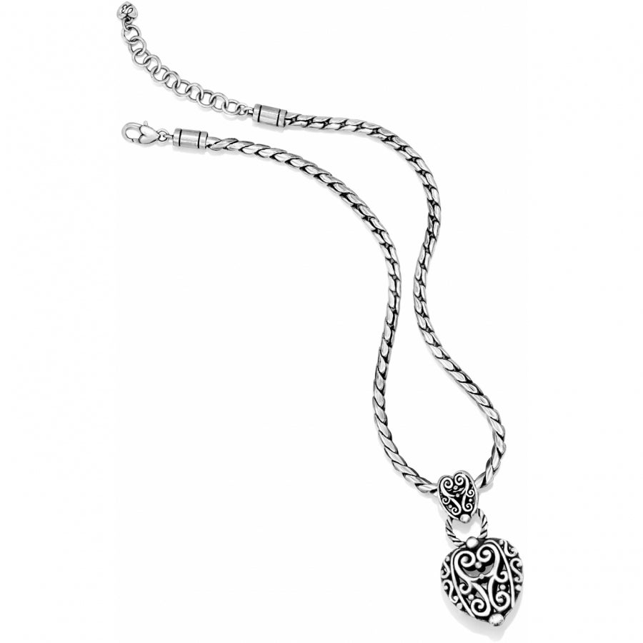 Brighton Silver Bibi Heart Necklace (J44500)