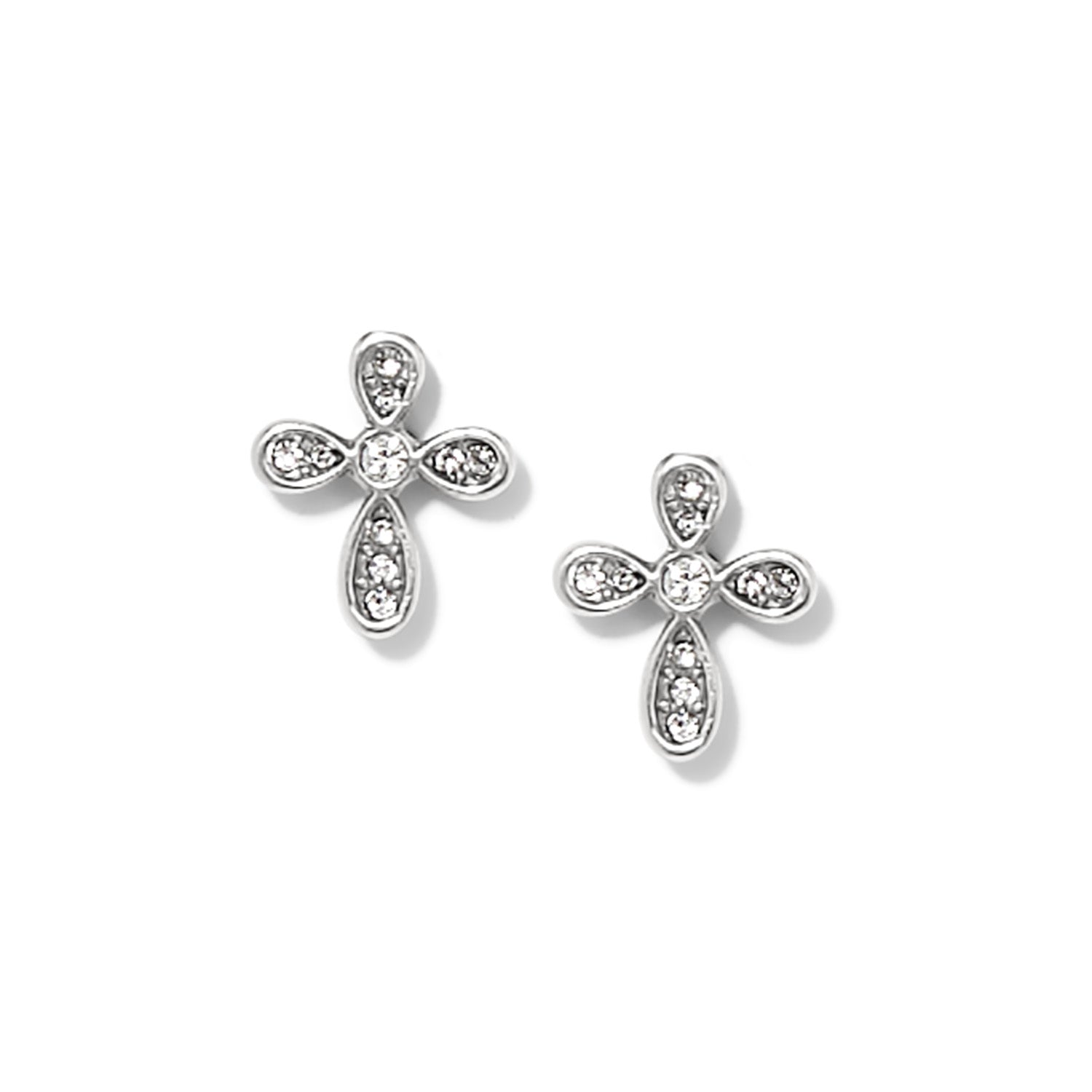 Brighton Enchanted Cross Post Earring (JA0074) (Silver Stone)