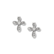Brighton Enchanted Cross Post Earring (JA0074) (Silver Stone)