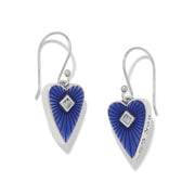 Brighton Love Message "Be U" Heart Post Earrings (JA0298)(Blue)