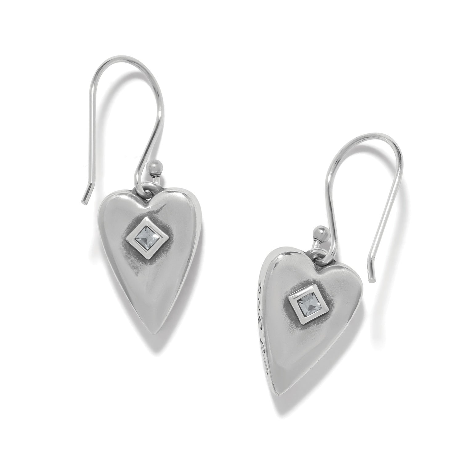 Brighton Love Message "Be U" Heart Post Earrings (JA0298)(Blue)