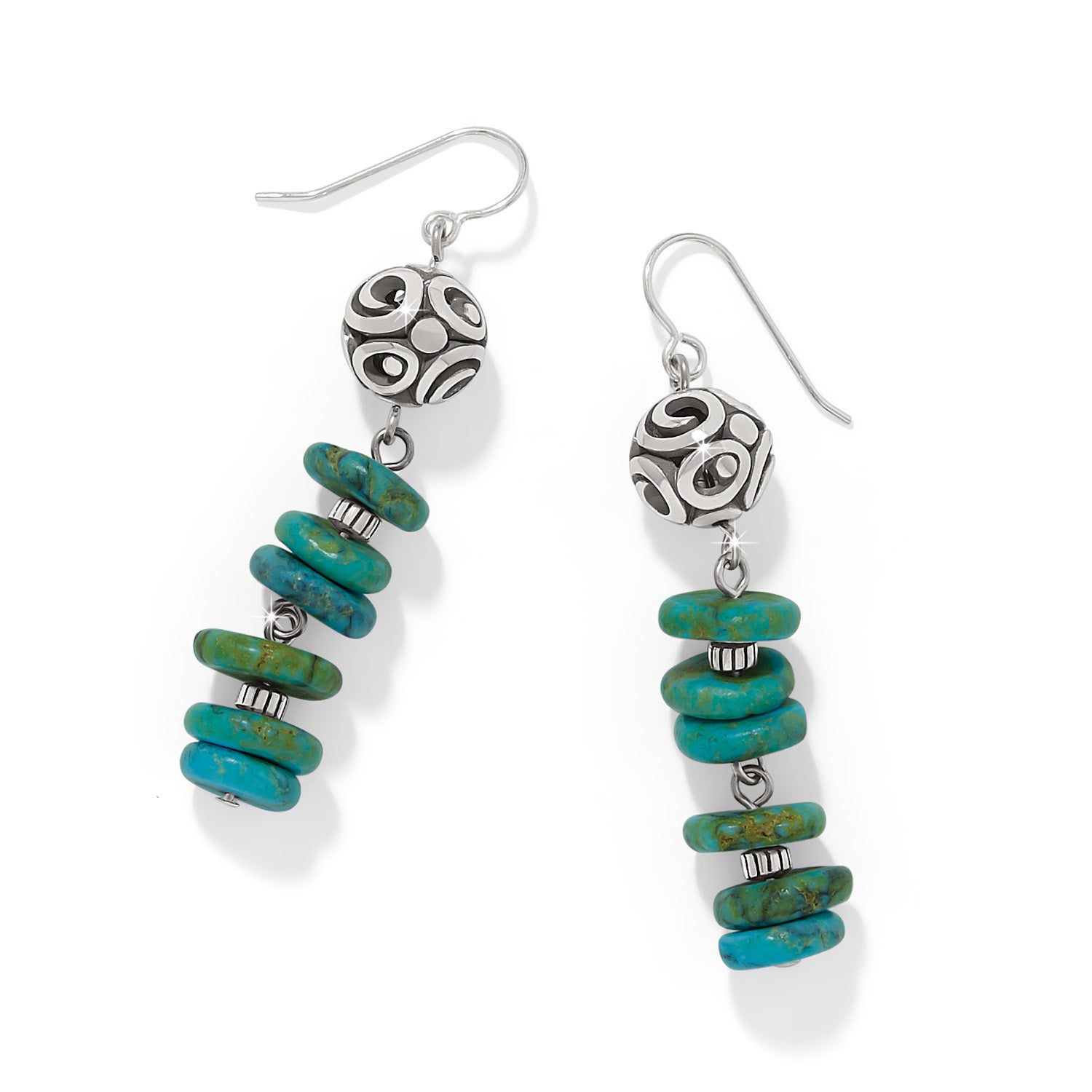 Brighton Contempo Sonora Verde Blue French Wire Earring (JA0337)
