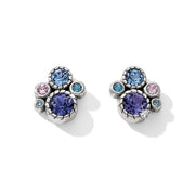 Brighton Halo Post Earring  (JA2283)(Silver-Tanzanite)