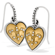 Brighton One Heart French Wire Earring (JA6652)(Gold)