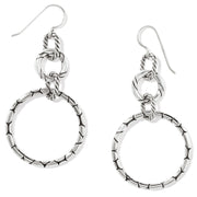 Brighton Pebble Rings French Wire Earring (JE4700)(Silver)