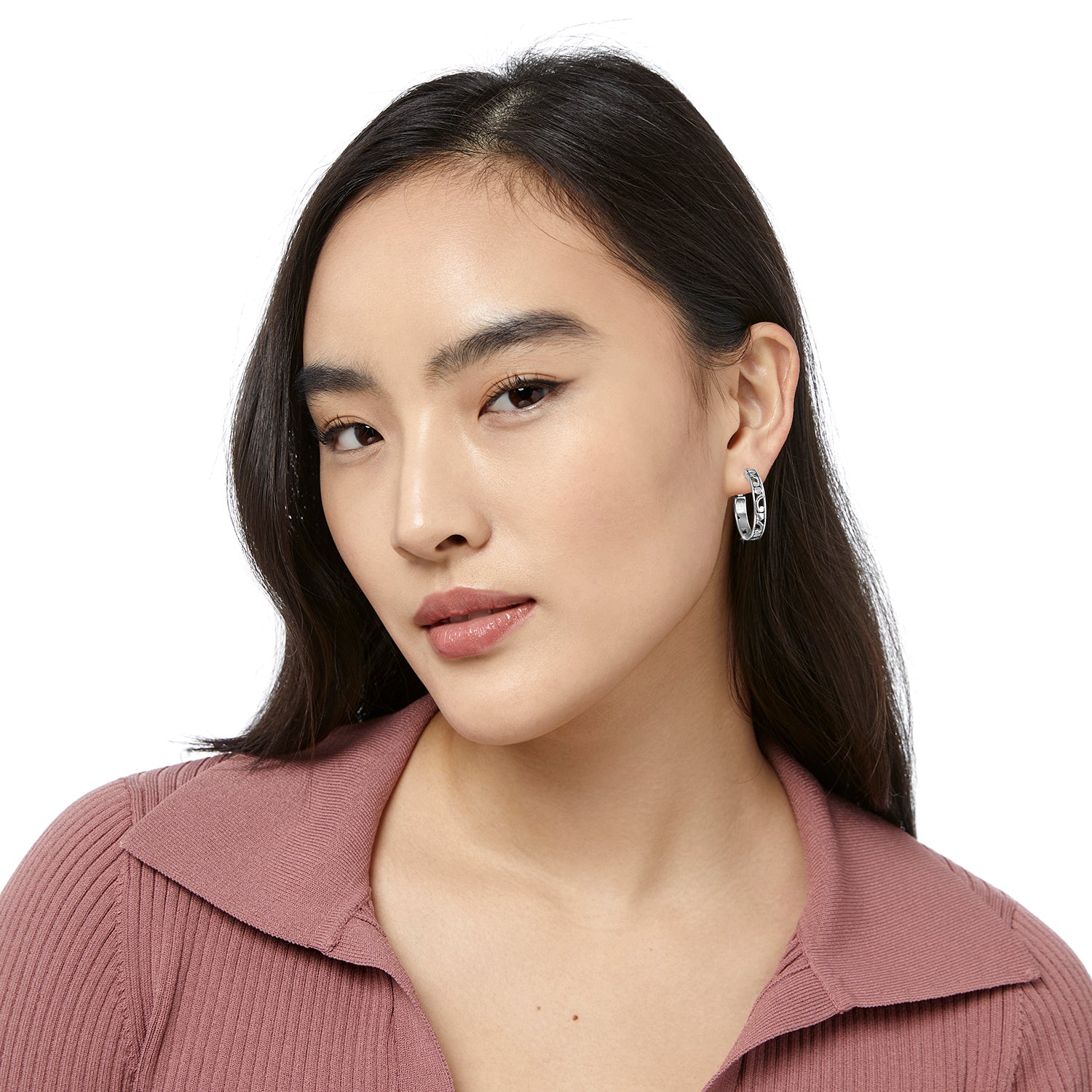 Brighton Contempo Small Hoop Earrings (SLV)