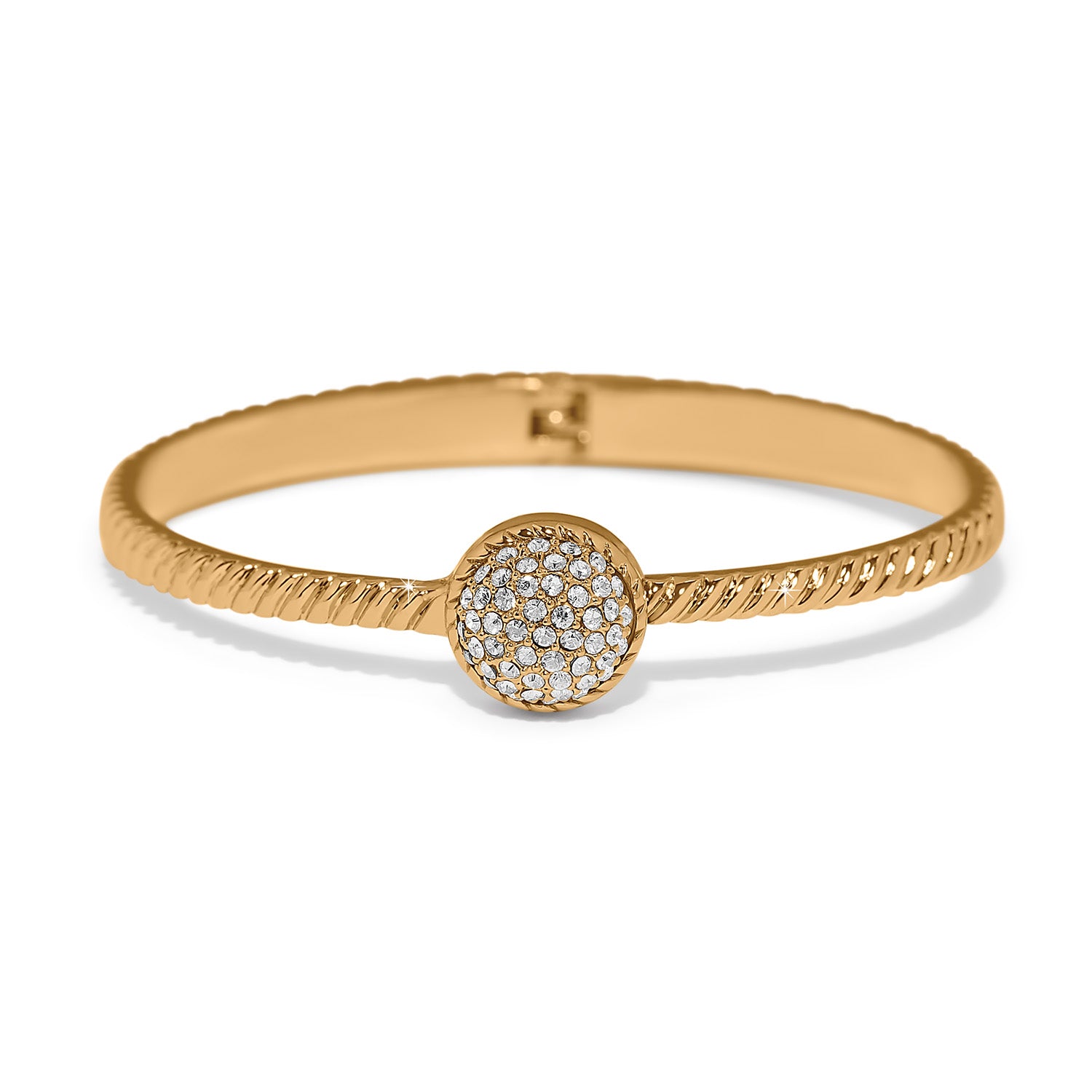 Brighton Illumina Celeste Dome Hinged Bangle (GLD)