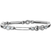 Brighton Infinity Sparkle Bracelet (JF3641)(Silver)